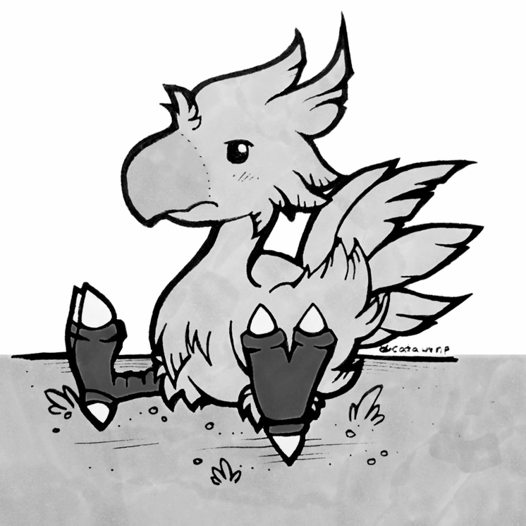 Inktober - Chocobo Inktober - Chocobo